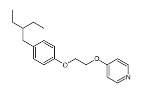 4-[2-[4-(2-ethylbutyl)phenoxy]ethoxy]pyridine结构式