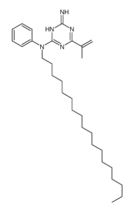 2-N-octadecyl-2-N-phenyl-6-prop-1-en-2-yl-1,3,5-triazine-2,4-diamine结构式