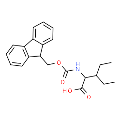 (S)-2-((((9H-芴-9-基)甲氧基)羰基)氨基)-3-乙基戊酸结构式