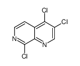 3,4,8-trichloro-1,7-naphthyridine structure