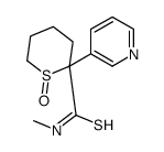 (R)-N-Methyl-2-(3-pyridinyl)-3,4,5,6-tetrahydro-2H-thiopyran-2-carbothioamide 1-oxide结构式