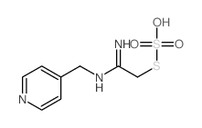 Thiosulfuric acid(H2S2O3), S-[2-imino-2-[(4-pyridinylmethyl)amino]ethyl] ester结构式