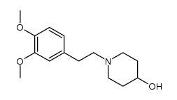 1-[2-(3,4-dimethoxyphenyl)ethyl]-4-hydroxypiperidine结构式