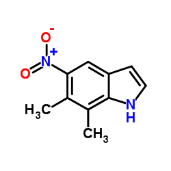 6,7-Dimethyl-5-nitro-1H-indole structure