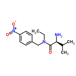 N-Ethyl-N-(4-nitrobenzyl)-L-valinamide结构式