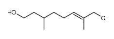 (E)-8-chloro-3,7-dimethyloct-6-en-1-ol Structure