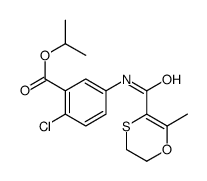 propan-2-yl 2-chloro-5-[(6-methyl-2,3-dihydro-1,4-oxathiine-5-carbonyl)amino]benzoate结构式