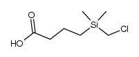 4-(chloromethyl-dimethyl-silanyl)-butyric acid Structure
