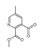 Methyl 5-methyl-3-nitro-2-pyridinecarboxylate结构式