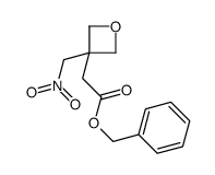Benzyl 2-(3-(nitromethyl)oxetan-3-yl)acetate结构式