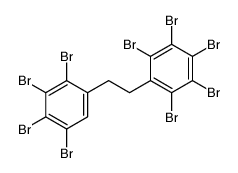 1,2,3,4,5-pentabromo-6-[2-(2,3,4,5-tetrabromophenyl)ethyl]benzene Structure