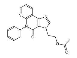 2-(4-oxo-5-phenylimidazo[4,5-c][1,8]naphthyridin-3-yl)ethyl acetate Structure