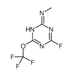 4-fluoro-N-methyl-6-(trifluoromethoxy)-1,3,5-triazin-2-amine Structure