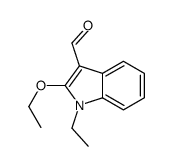 1H-Indole-3-carboxaldehyde,2-ethoxy-1-ethyl-(9CI) Structure