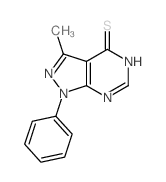 4H-Pyrazolo[3,4-d]pyrimidine-4-thione,1,5-dihydro-3-methyl-1-phenyl- picture