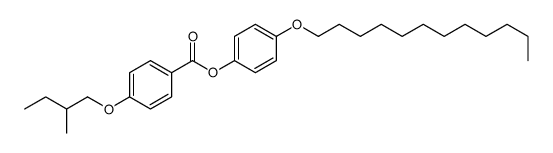 (4-dodecoxyphenyl) 4-(2-methylbutoxy)benzoate结构式
