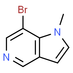 7-溴-1-甲基-1H-吡咯并[3,2-c]吡啶结构式