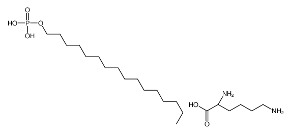 (2S)-2,6-diaminohexanoic acid,hexadecyl dihydrogen phosphate Structure