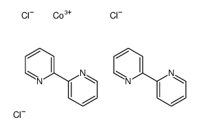 cobalt(3+),2-pyridin-2-ylpyridine,trichloride Structure