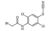 [4-[(2-bromoacetyl)amino]-2,5-dichlorophenyl] thiocyanate Structure