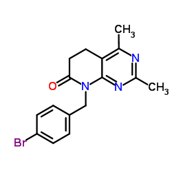 8-(4-Bromobenzyl)-2,4-dimethyl-5,6-dihydropyrido[2,3-d]pyrimidin-7(8H)-one picture