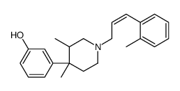 3-{3,4-Dimethyl-1-[(2E)-3-(2-methylphenyl)-2-propen-1-yl]-4-piper idinyl}phenol结构式