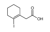 2-(2-iodocyclohexen-1-yl)acetic acid结构式