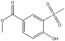 4-Hydroxy-3-methanesulfonyl-benzoic acid methyl ester结构式