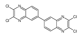 2,3-dichloro-6-(2,3-dichloroquinoxalin-6-yl)quinoxaline结构式