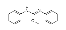 O-methyl-N,N'-diphenylisourea Structure