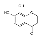 7,8-dihydroxy-2,3-dihydro-4H-1-benzopyran-4-one结构式