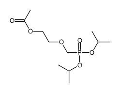 2-[di(propan-2-yloxy)phosphorylmethoxy]ethyl acetate Structure