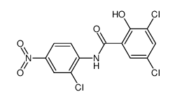 3,5-dichloro-N-(2-chloro-4-nitrophenyl)-2 hydroxybenzamide Structure