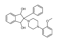 2-[4-(2-methoxyphenyl)piperazin-1-yl]-2-phenyl-1,3-dihydroindene-1,3-diol结构式