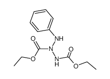 3-phenyl-triazane-1,2-dicarboxylic acid diethyl ester Structure