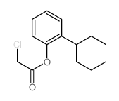 (2-cyclohexylphenyl) 2-chloroacetate结构式