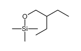 (2-Ethylbutoxy)(trimethyl)silane Structure