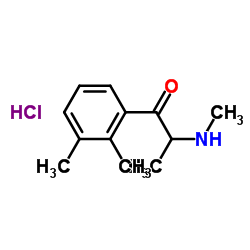 2,3-Dimethylmethcathinone (hydrochloride)结构式