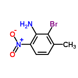 2-Bromo-3-methyl-6-nitroaniline结构式