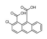 2-chloroanthracene-1,9-dicarboxylic acid Structure