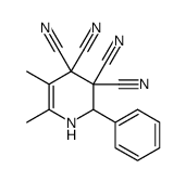 5,6-dimethyl-2-phenyl-1,2-dihydropyridine-3,3,4,4-tetracarbonitrile Structure