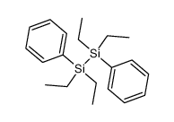 1,1,2,2-Tetraethyl-1,2-diphenyl-disilan结构式