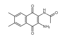 2-acetamido-3-amino-6,7-dimethyl-1,4-naphthoquinone Structure