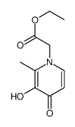 1(4H)-Pyridineacetic acid, 3-hydroxy-2-methyl-4-oxo-, ethyl ester (9CI)结构式