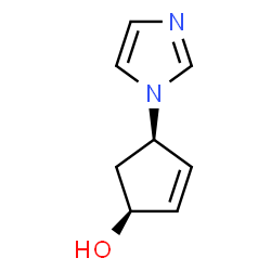 2-Cyclopenten-1-ol,4-(1H-imidazol-1-yl)-,cis-(9CI)结构式