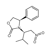 (R)-3-((R)-3-methyl-1-nitrobutan-2-yl)-4-phenyloxazolidin-2-one Structure