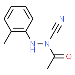 Acetic acid,1-cyano-2-(2-methylphenyl)hydrazide结构式
