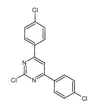 2-chloro-4,6-bis-(4-chlorophenyl)-pyrimidine结构式