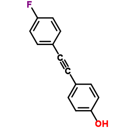 4-[(4-Fluorophenyl)ethynyl]phenol Structure