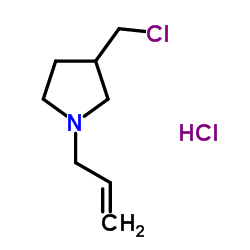 1-Allyl-3-(chloromethyl)pyrrolidine hydrochloride (1:1)结构式